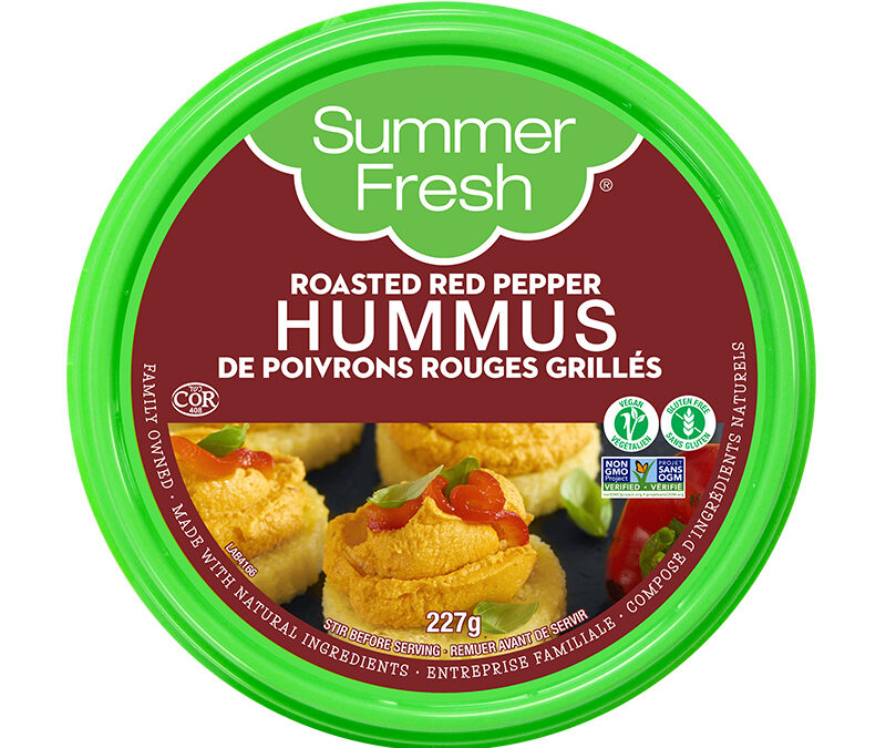 Summer Fresh Roasted Red Pepper Hummus