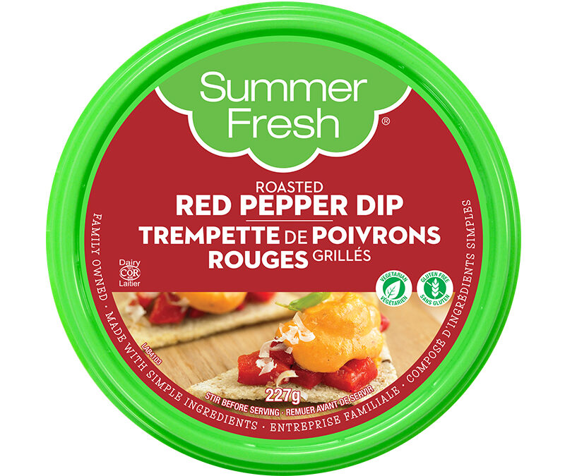 Summer Fresh Roasted Red Pepper Dip