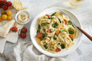 Roasted Garlic Hummus Pasta beauty image