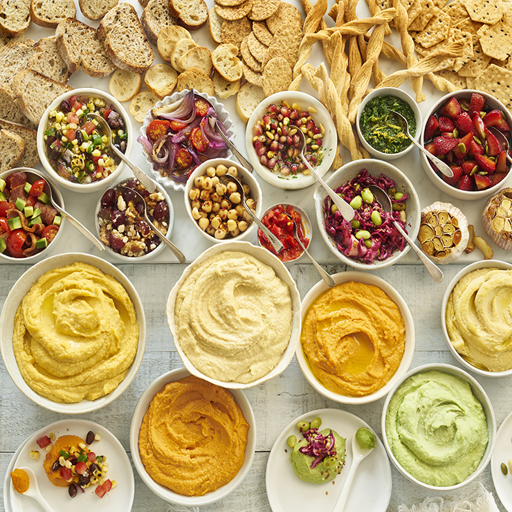 Topped Hummus Bar