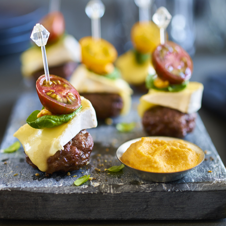 Baba Ghanouj & Red Pepper Bunless Burgers