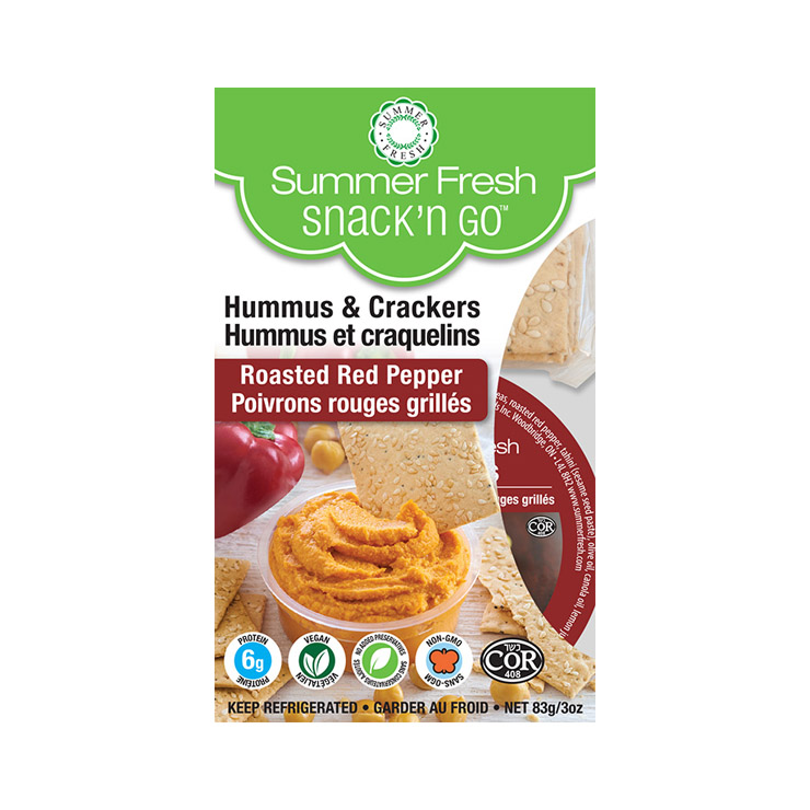 Roasted Red Pepper Hummus Snack’n Go