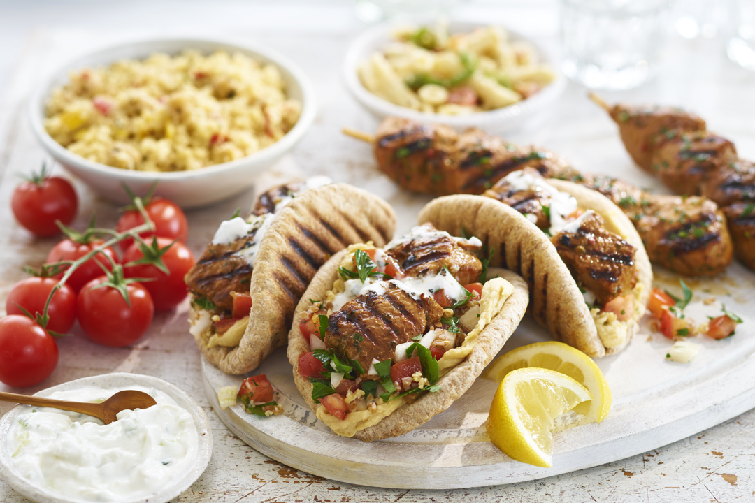 Souvlaki with Taboulah