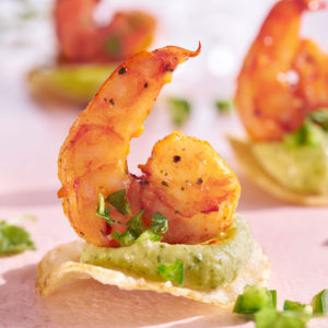Shrimp Avocado Corn Chip Bites beauty image
