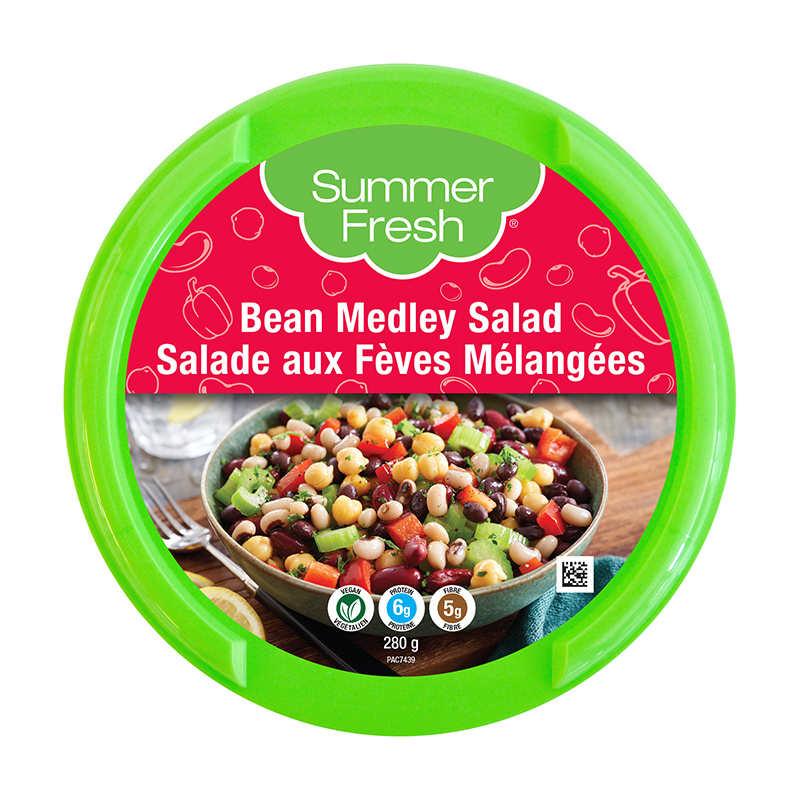 Salade de haricots mélangés