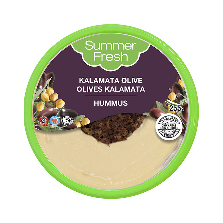 Kalamata Olive Topped Hummus