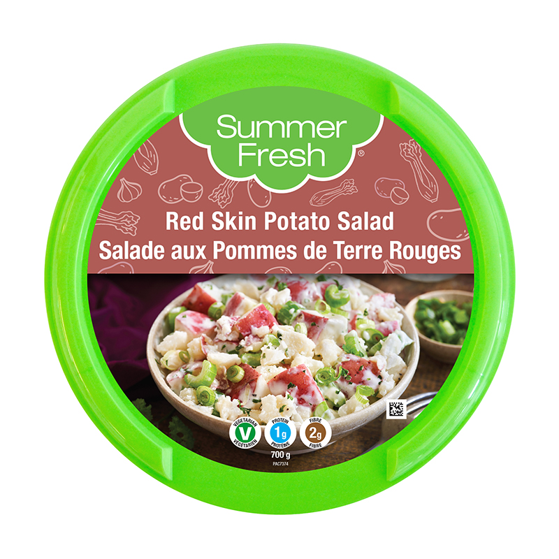 Salade de pommes de terre à la peau rouge