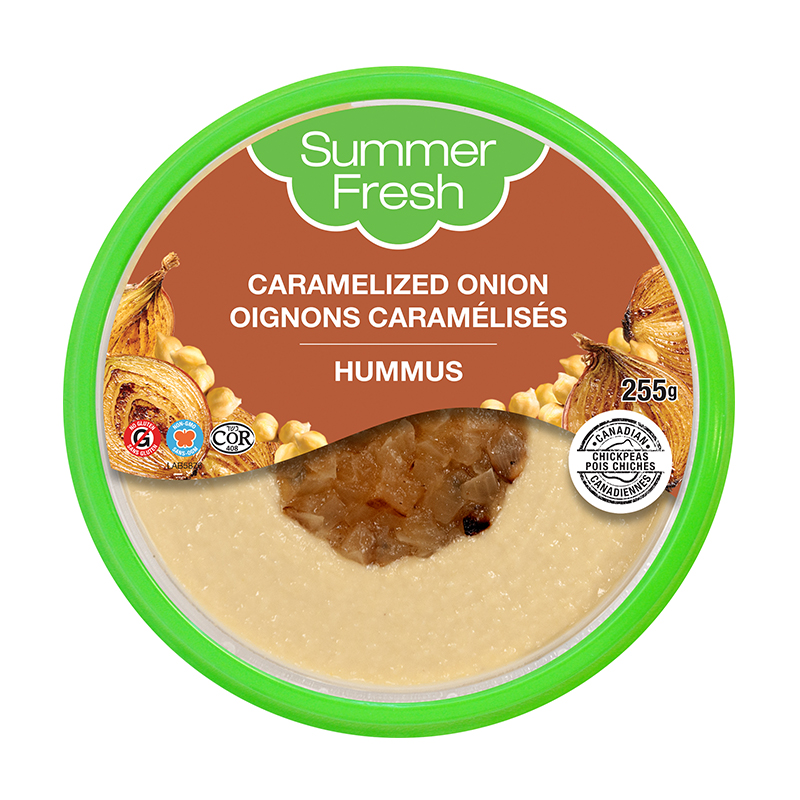 Caramelized Onion Topped Hummus
