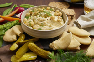 Dill pickle hummus product beauty image