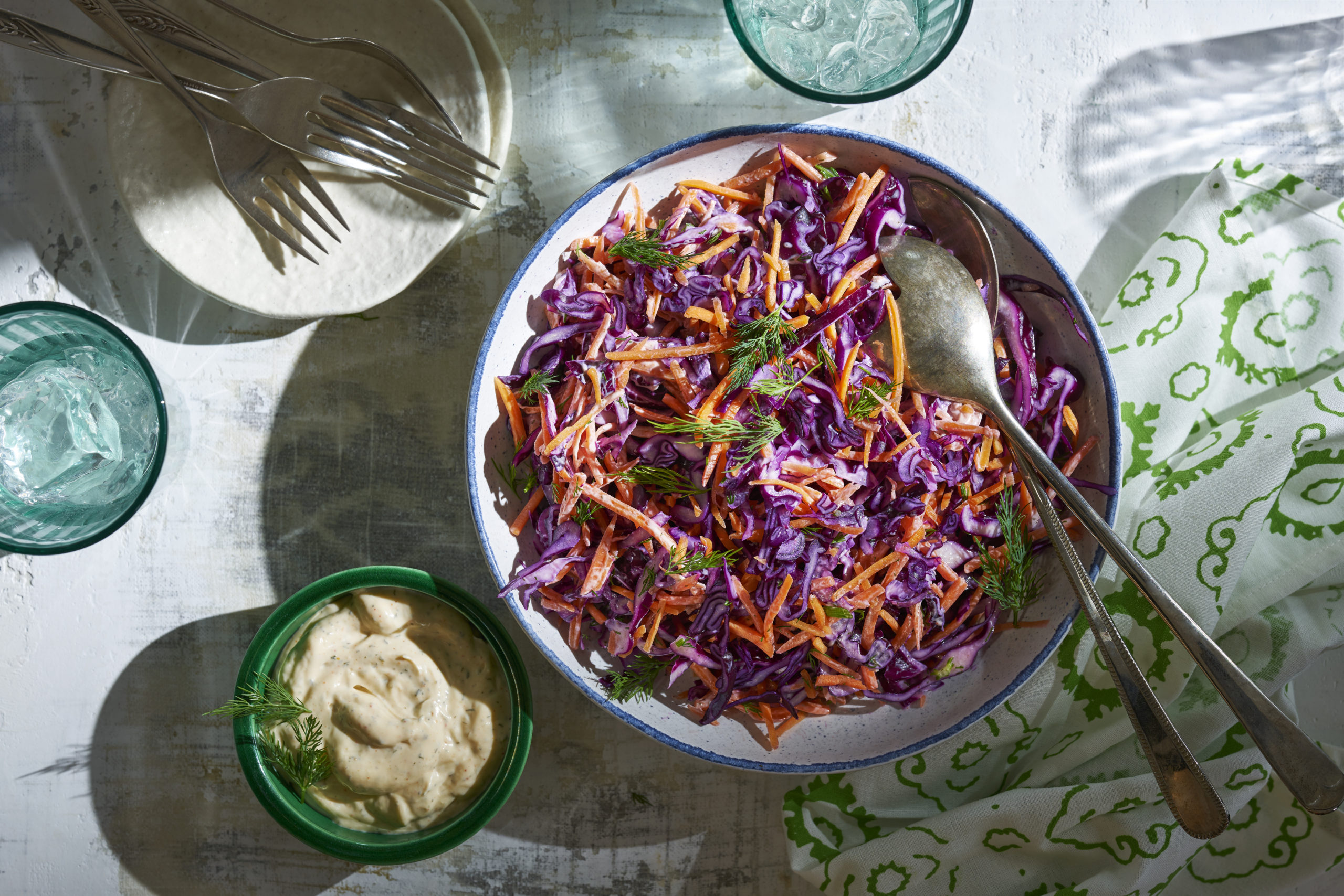 Spicy Dill Pickle Slaw