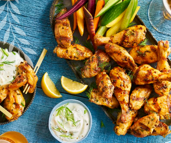 Chicken Souvlaki Wings