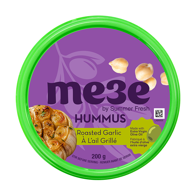 Meze à l'ail rôti Hummus