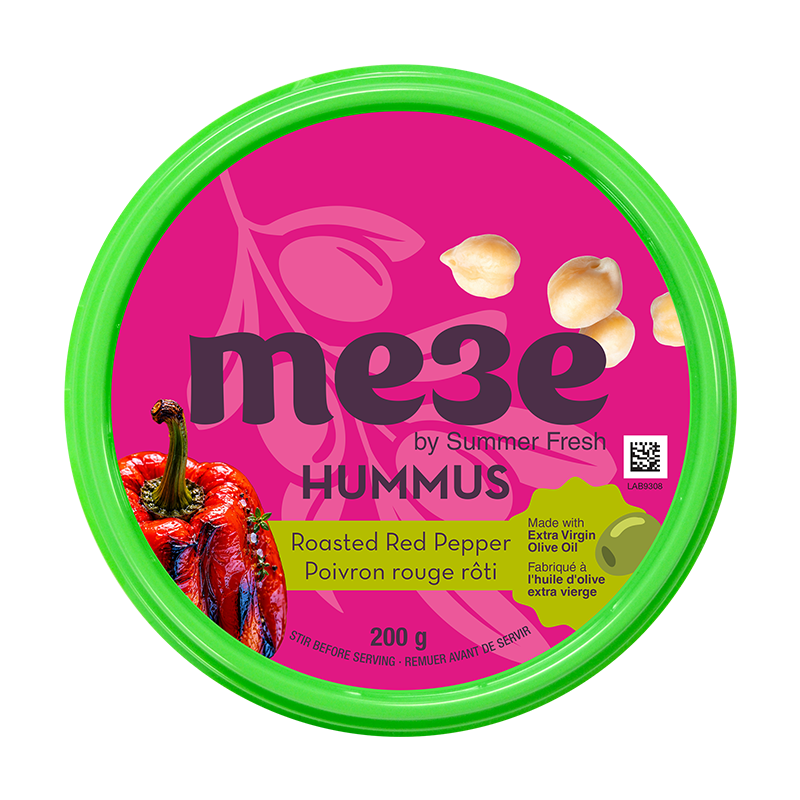 Meze Poivron rouge grillé Hummus